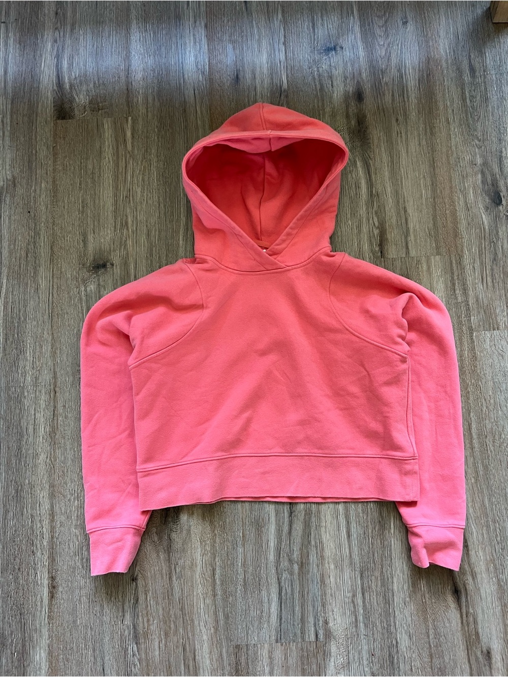 lululemon athletica Coral Pink Cropped Hoodie
